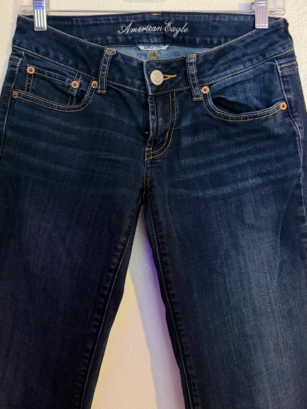 American Eagle Outfitters Women’s Dark Blue Boyfriend Jeans